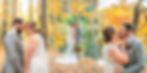 Bride and Groom Autumn Wedding Portraits