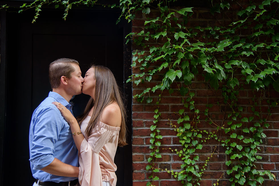 Acorn Street Beacon Hill Engagement Session