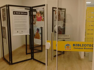 Exposição “A Voz Delas” na UFSC Blumenau