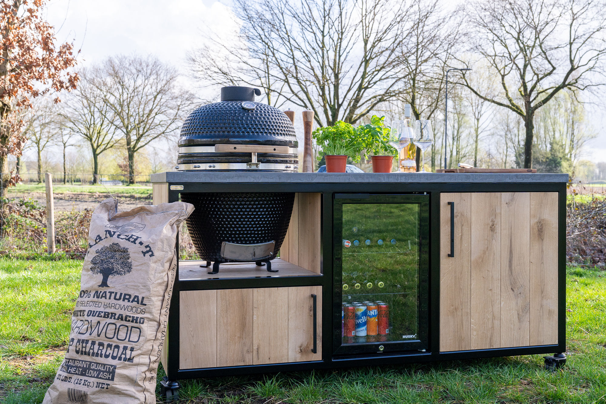 Buitenkeuken kamado large green egg The bastard 