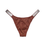 Thumbnail: QUALITY Women Thongs Rhinestones letter Diamonds G-string Sports Thong Low Waist