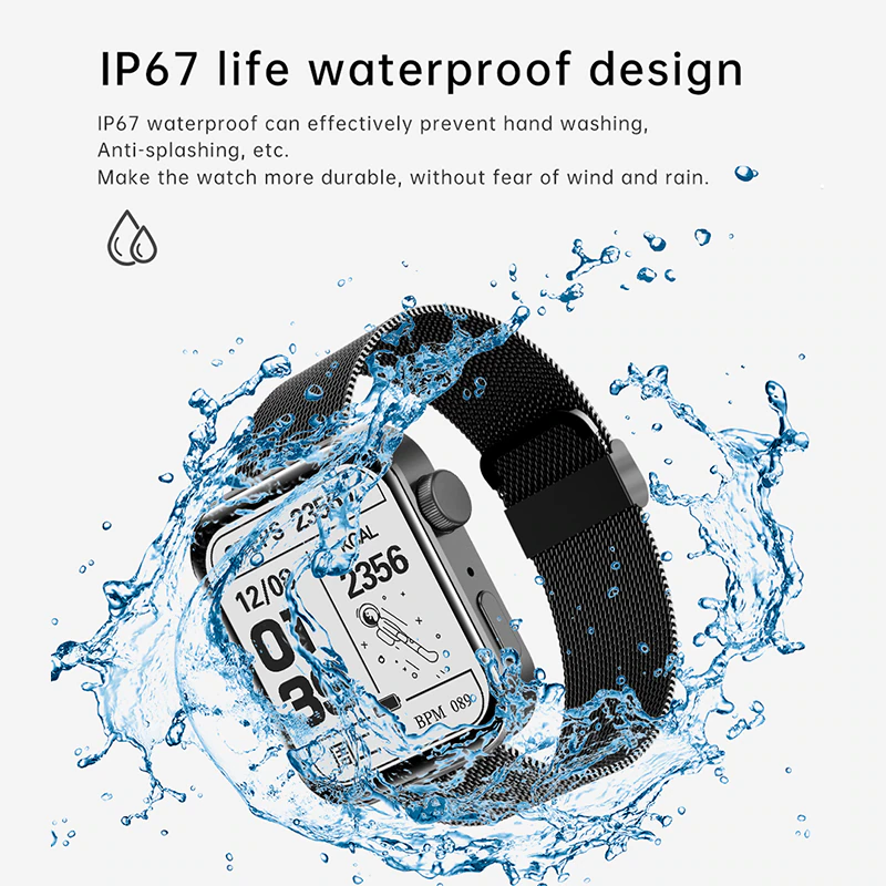 Thumbnail: SMART Watch Men Heart Rate Monitor Sports Fitness Bluetooth call Music 