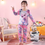 Thumbnail: SMART Princess Anna Elsa Garcon Ensemble Pijama Menino Clothing Set Kids Pajamas