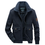 Thumbnail: SMART QUALITY Jacket Parka Coat Men Warm Thick Fur Collar Military Coat Men 