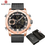 Thumbnail: SMART Brand Luxury Gold Quartz Mens Watch Waterproof Big Sport Wrist Watch 