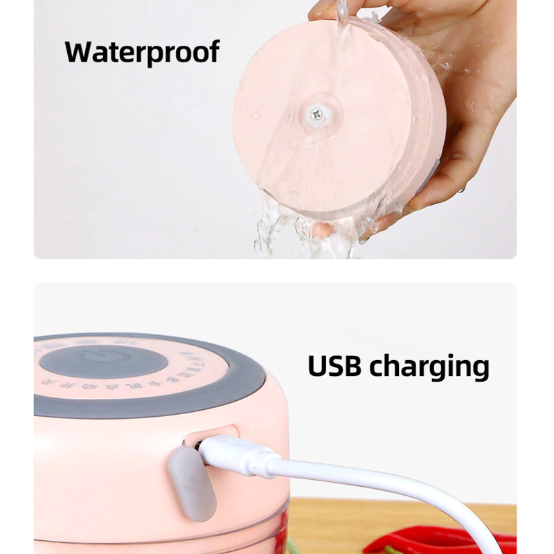 Thumbnail: SMART Garlic Masher Meat Grinder Mini Food Garlic Vegetable Chopper 