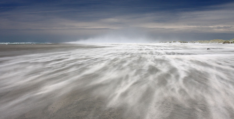 Stürmischer Strand