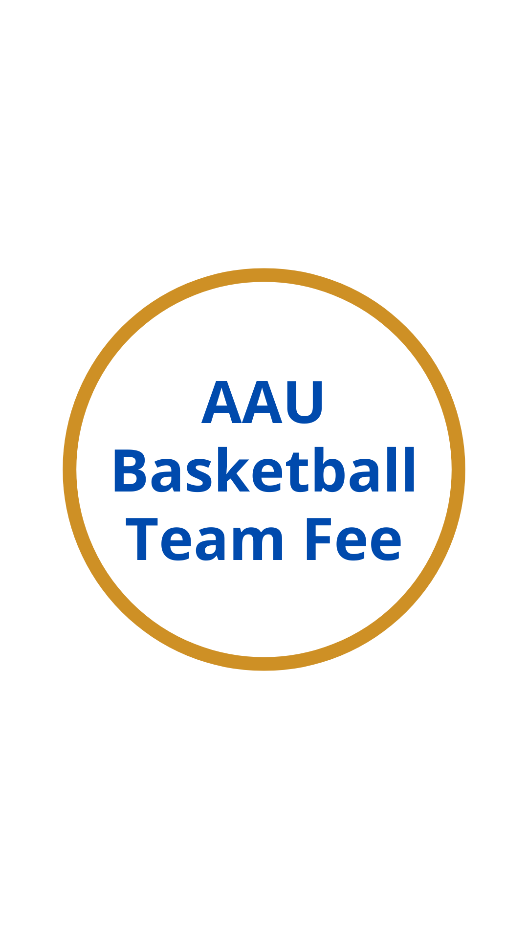 AAU Basketball Team Fee