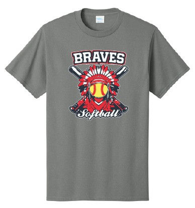 IV Youth Softball 'BRAVES' Tri-Blend Tee - Adult & Youth