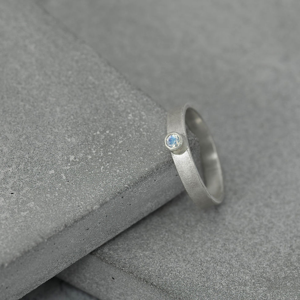 Thumbnail: Rainbow Moonstone Ring
