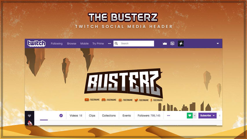 Thumbnail: Complete Animated Overlay Pack Busterz – Perfect for Pro Streamers
