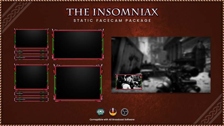 Thumbnail: Professional Animated Overlays Insomniax  – Elevate Your Stream Instantly