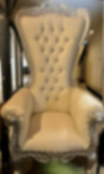 throne chair silver