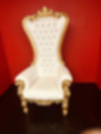 throne chair gold