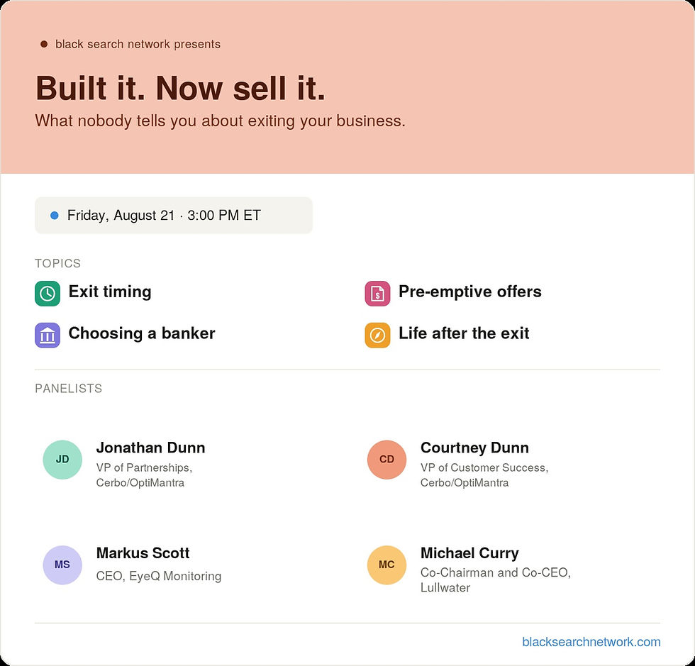 Built it. Now sell it.