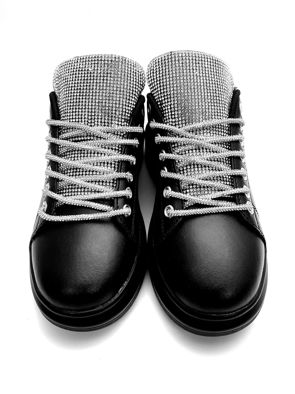 Miniatura: Zapatillas negras con brillantes