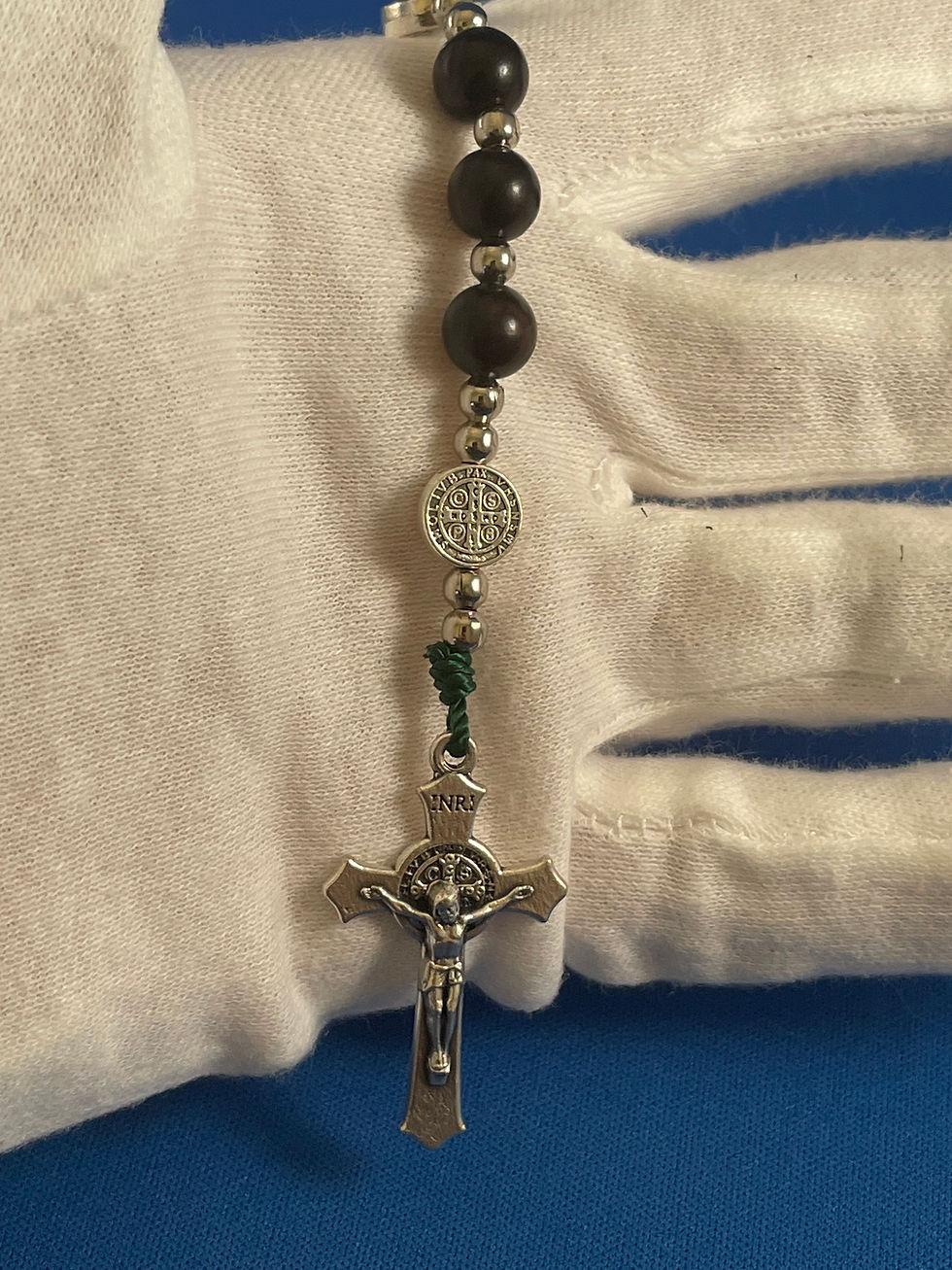 Ebony Auto-Rosary