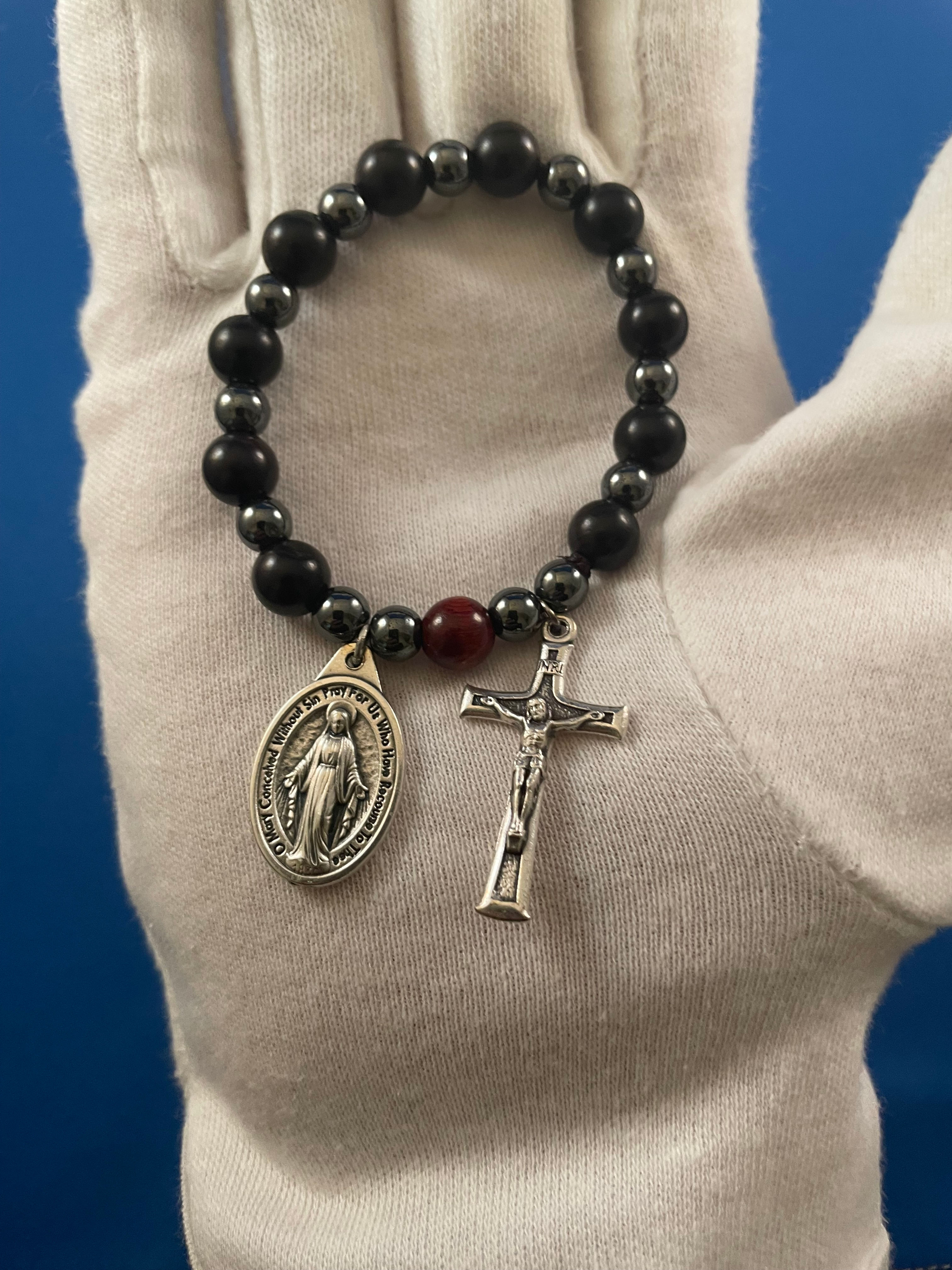 Ebony Rosary Bracelet