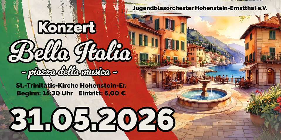 Bella Italia Konzert, 31.05.2026