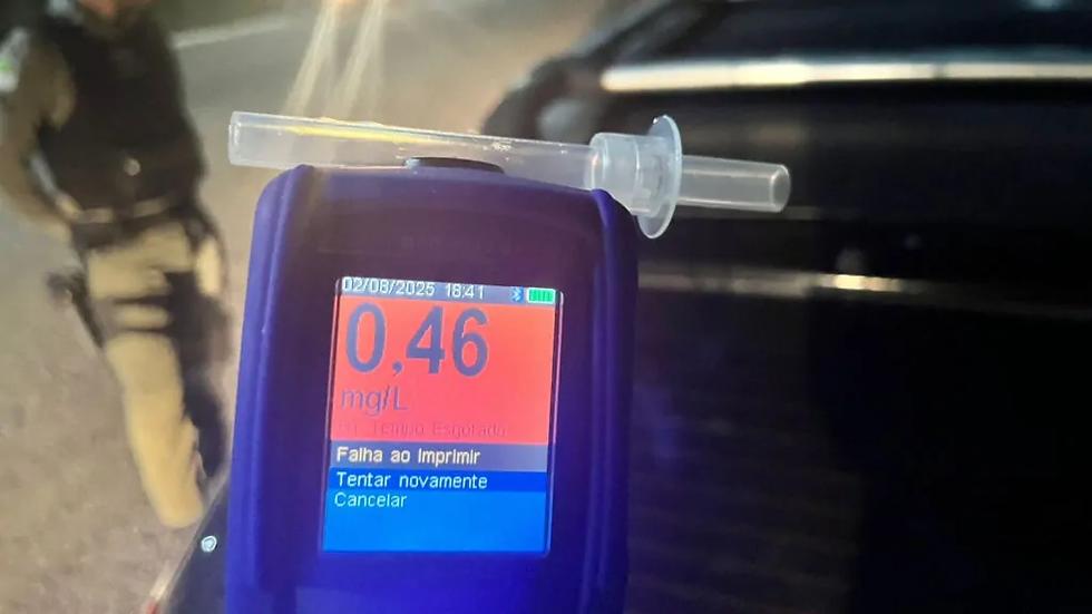 Homem é preso por embriaguez ao volante com crianças e idoso no carro no interior do RN - Foto: PMRN