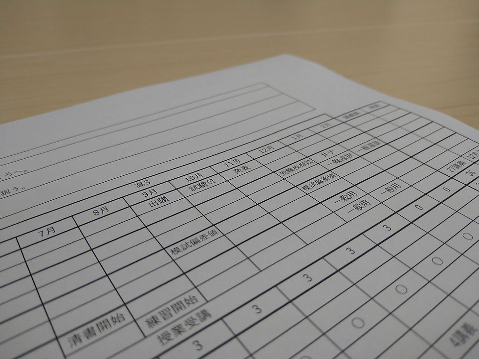 学習支援：年間指導計画