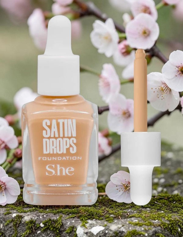 SHE - Satin Drops Foundation promo