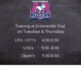 Training at Erskineville Oval on Tuesdays & Thursdays.png