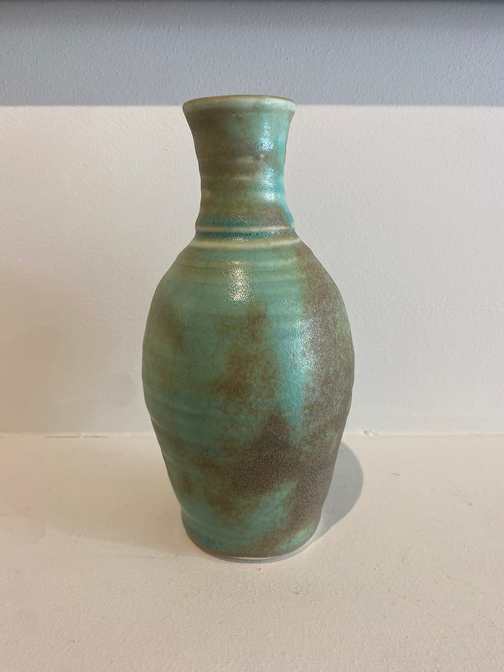 Porcelain Green Oval Vessel