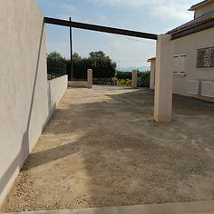 Abords villa refaits