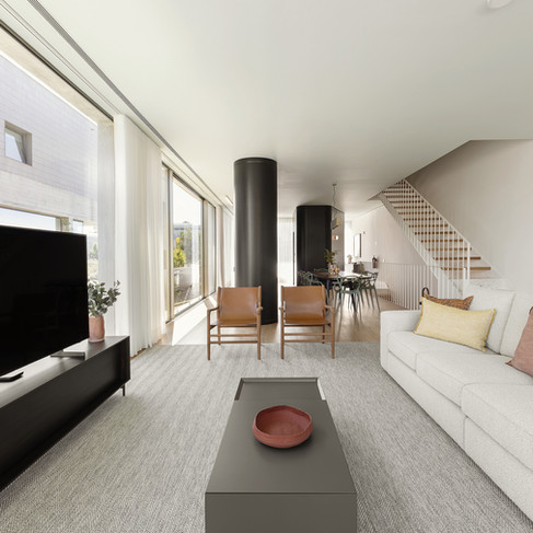 Sala com home staging, Luxury home staging para alojamento turístico