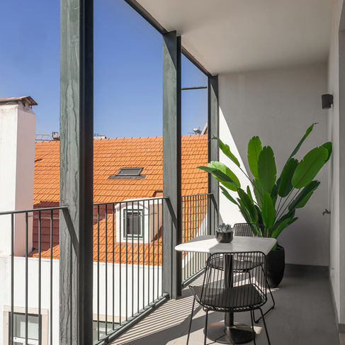 Varanda com home staging em Poiais São Bento