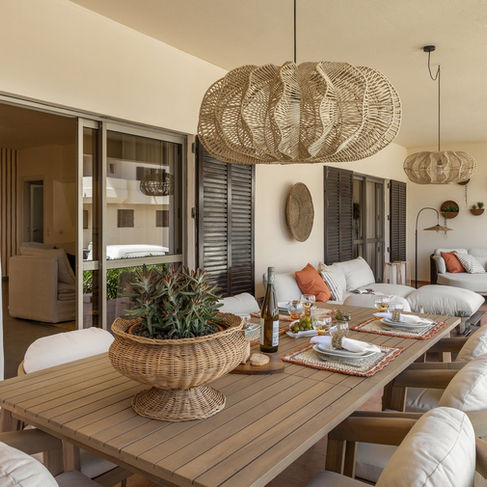 Terraço com home staging em Iberlagos
