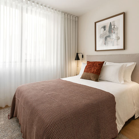 Quarto com home staging em Visconde Santarém