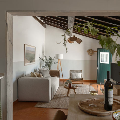 Sala com home staging em Borba
