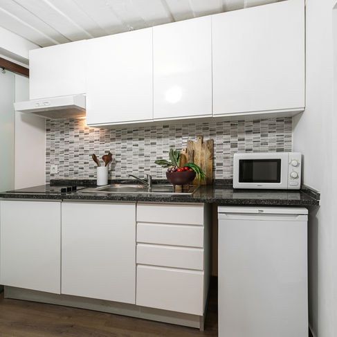 Cozinha com home staging em Lisboa