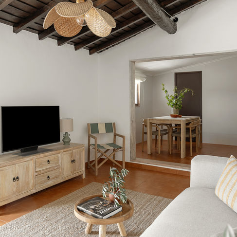 Sala com home staging em Borba