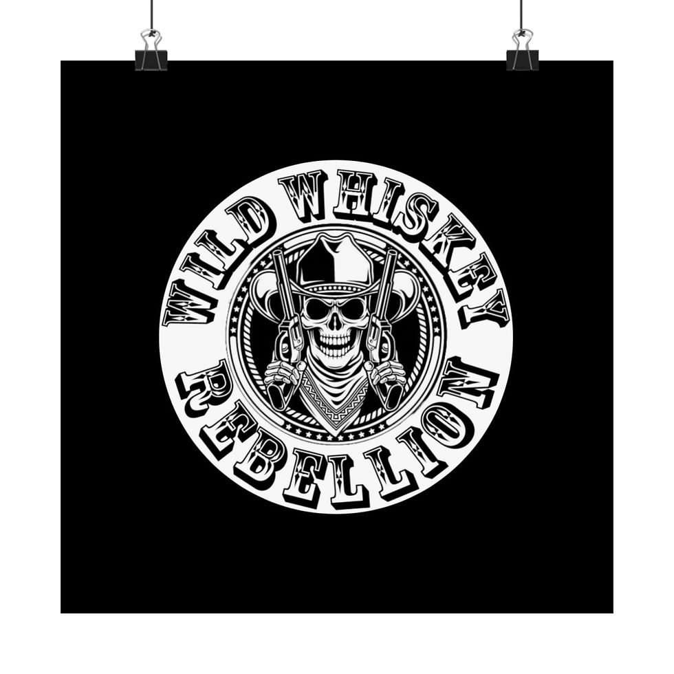 Thumbnail: Wild Whiskey Rebellion Matte Vertical Posters - Edgy Decor for Bar and Home