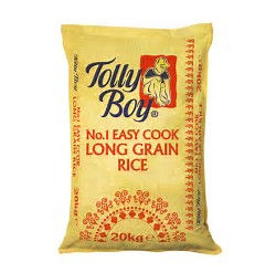 Tollyboy Easy Cook Long Grain Rice in 20kg bags