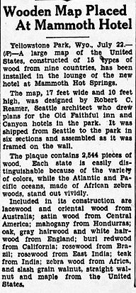 News ad Reamer Map at Mammoth Hotel
