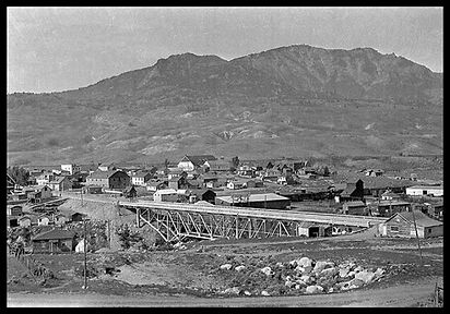 Gardiner's new bridge over Yellowstone River 1931