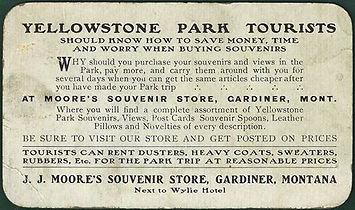 Moore's Souvenir Store, J.J. Moore Gardiner