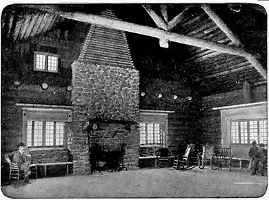 Interior of Gardiner Depot ca1908
