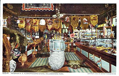 Interior Klamer general Store, Old Faithful ca1912