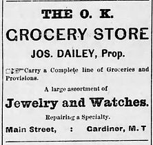 O.K. Grocery Store Gardiner, Joseph Dailey Gardiner