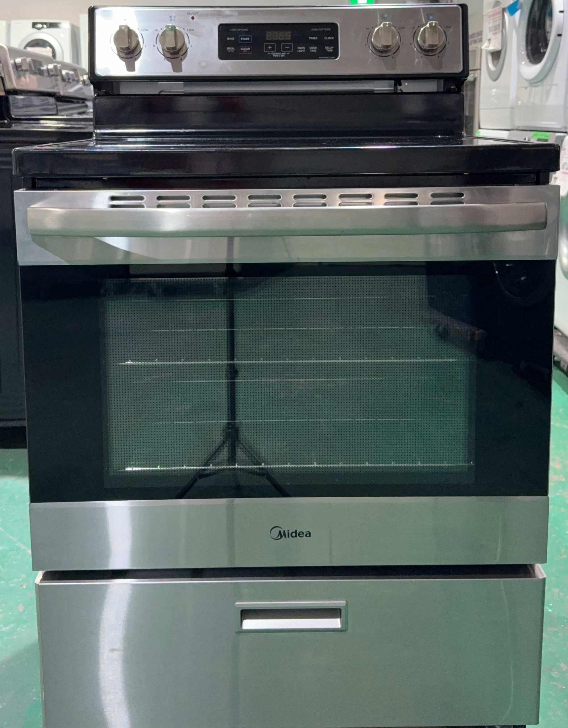 Midea Glass Top Stove MER30B12ASSC  (S4385)