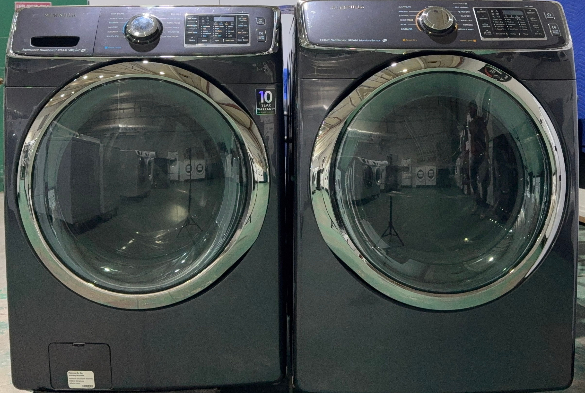 Samsung Washer WF45H6300AG/A2 (W7402) and Dryer Set DV45H6320EG/AC (D7195)