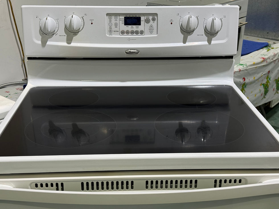 Thumbnail: Whirlpool Glass Top Stove WERP4101SQ 0 (S4299)