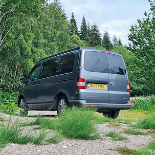 van life our camper van on the road on Scotland