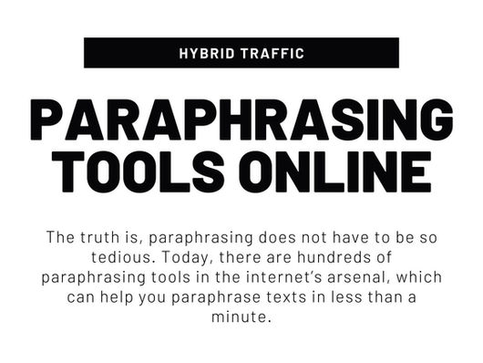 List Of Paraphrasing Tools Online