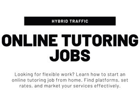 Online Tutoring Jobs
